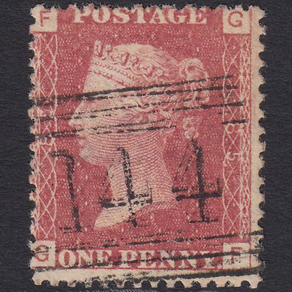GB QV 1864 1d Rose-red (Plate 85) SG43-G1(1) GF FU Forfar 144