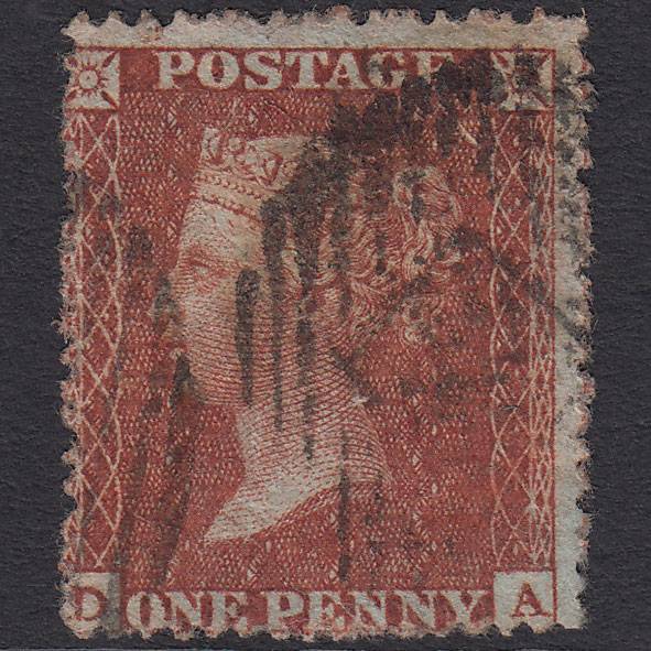 GB QV 1855 1d Red-brown (Plate 15) SG21-C4(1) DA GU London IS Cancel