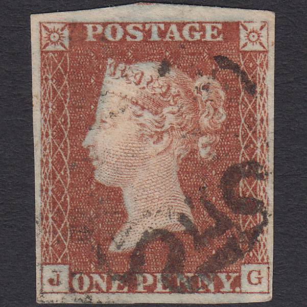 GB QV 1841 1d Red-brown (Plate 25) SG8-B1(1) Ivory Head JG VFU 4 Margins MX