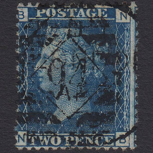 GB QV 1869 2d Blue (Plate 15) SG46-G3 NB GU London IS 94