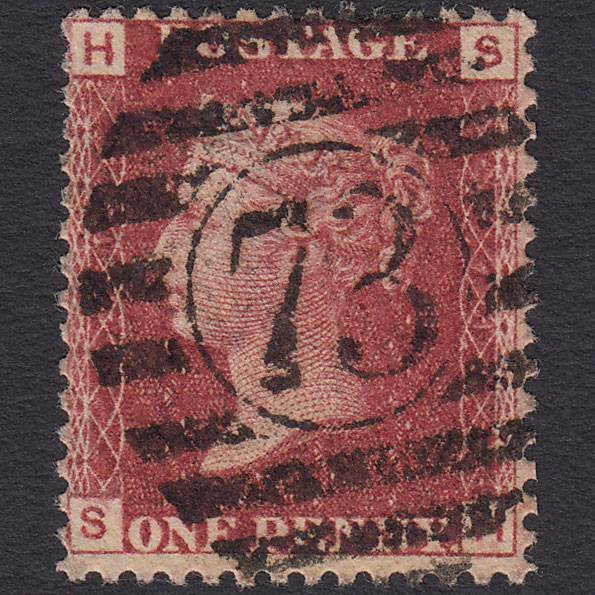 GB QV 1864 1d Lake-red (Plate 71) SG44-G1(2) SH FU London D&S 73