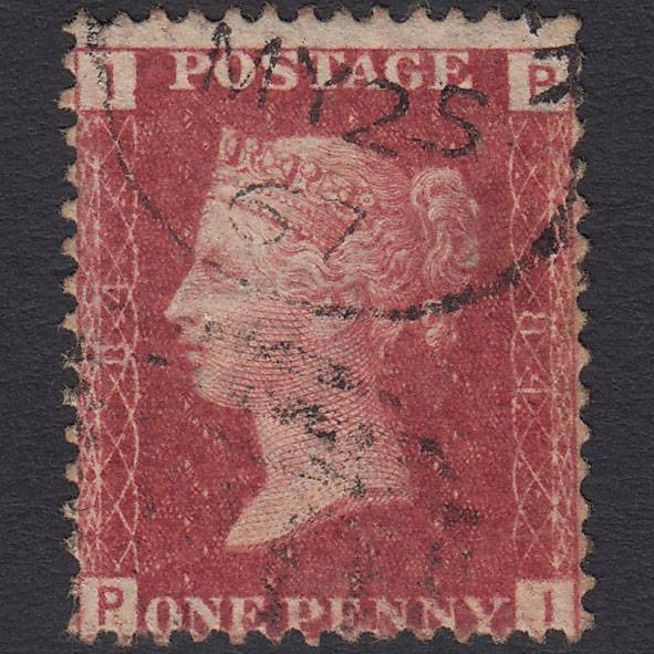 GB QV 1864 1d Lake-red (Plate 84) SG44-G1(2) PI GU CDS Cancel