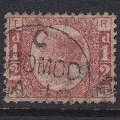 GB QV 1870 1/2d Rose-red (Plate 13) SG48-G4 RT GU Dromod CDS Cancel