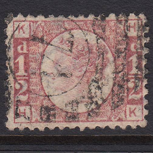 GB QV 1870 1/2d Rose (Plate 10) SG49-G4 HK GU London D&S 74