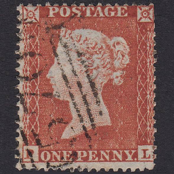 GB QV 1854 1d Red-Brown Plate 157 SG17-C1(1) PL GU Northampton 570