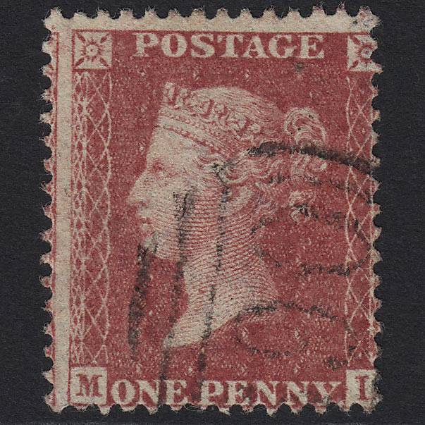 GB QV 1857 1d Rose-red (Plate 58) SG40-C10(1) ML VFU