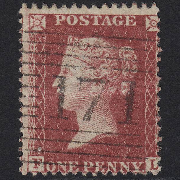 GB QV 1857 1d Rose-red (Plate 60) SG40-C10(1) FL GU Haddington 171