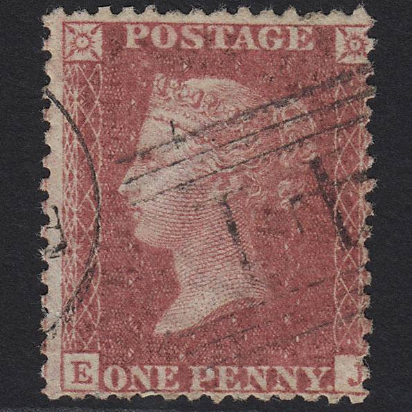 GB QV 1857 1d Rose-red (Plate 47) SG40-C10(1) EJ GU in Scotland