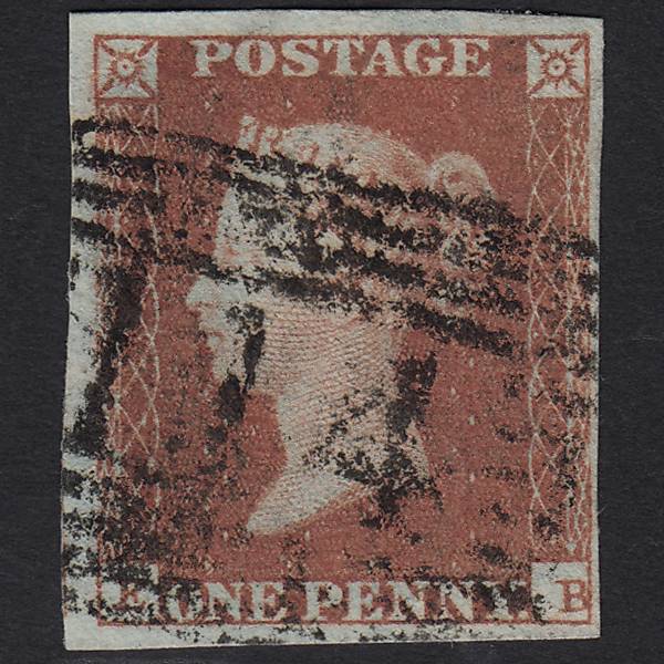 GB QV 1841 1d Red-brown (Plate 101) SG8-B1(1) EB FU Dundee 114 4 Margins