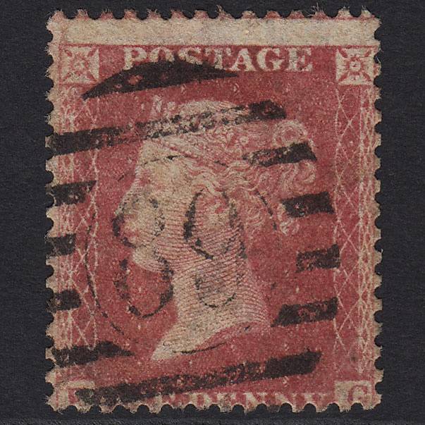 GB QV 1857 1d Rose-red (Plate 60) SG40-C10(1) FG GU London D&S 89