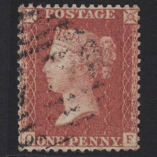 GB QV 1857 1d Rose-red (Plate 59) SG40-C10(1) OF GU Light Cancel