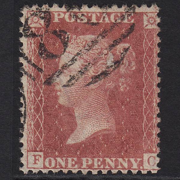 GB QV 1857 1d Rose-red (Plate 52) SG40-C10(1) FC FU