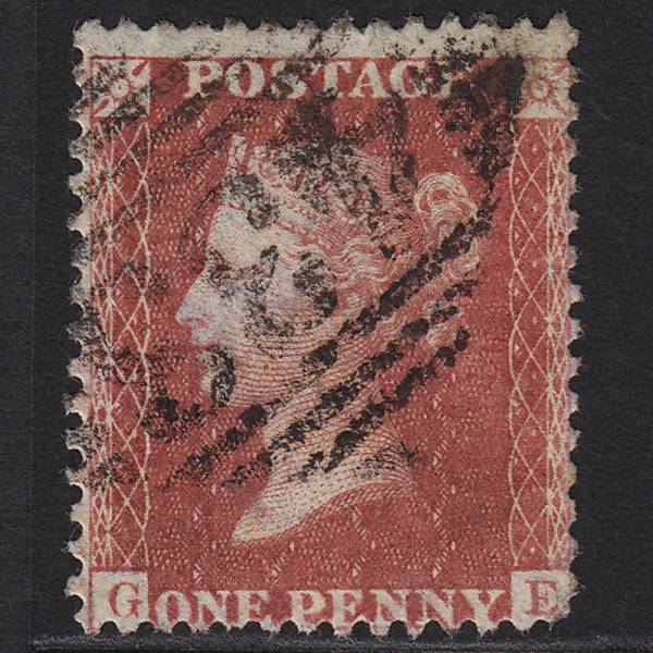 GB QV 1857 1d Rose-red (Plate 47) SG40-C10(1) GE GU Tralee 433