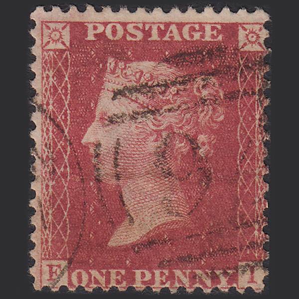 GB QV 1857 1d Rose-red (Plate 61) SG40-C10(1) FI GU Boston 94