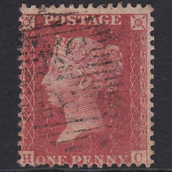 GB QV 1857 1d Rose-red (Plate 61) SG40-C10(1) HC GU London D&S SW8