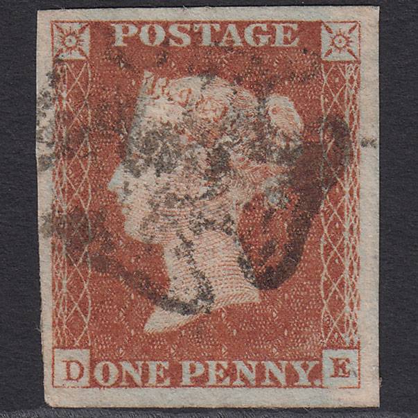 GB QV 1841 1d Red-brown (Plate 19) SG8-B1(1) DE FU 4 Good Margins MX