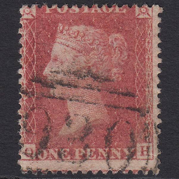 GB QV 1857 1d Rose-red (Plate 38) SG40-C10(1) QH FU York 930 Misperf
