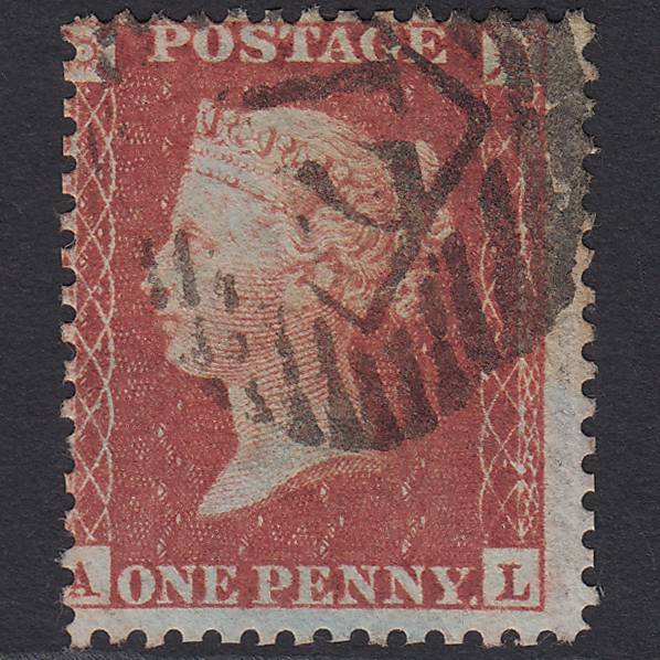GB QV 1856 1d (Plate 37) SG29-C8(1) AL FU Missing Imprimatur London IS 21