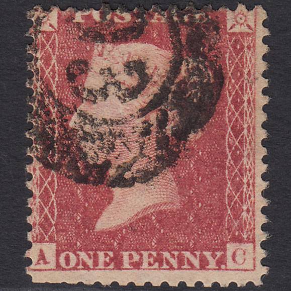 GB QV 1857 1d (Plate 63) SG40-C10(1) AC GU Miss Imprimatur London D&S 93 93d2