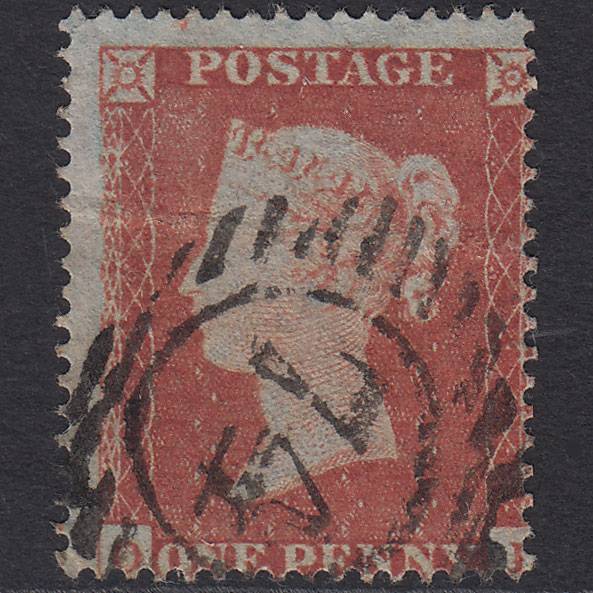 GB QV 1854 1d Red-brown SG17-C1(1) O? PU London D&S 74