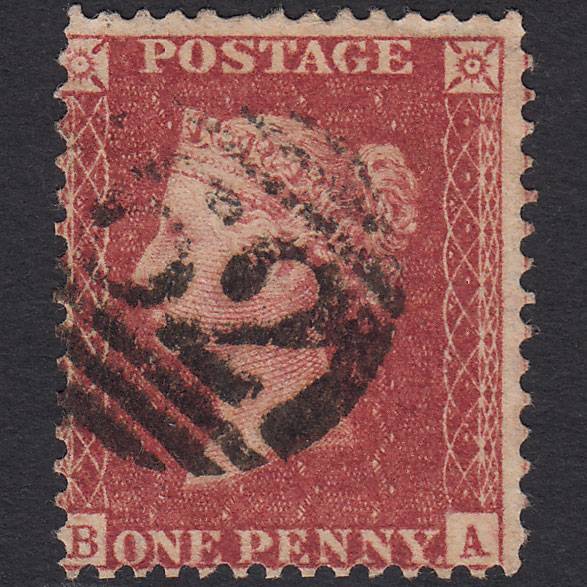 GB QV 1857 1d Deep Rose-red (Plate 36) SG41-C10(4) BA FU