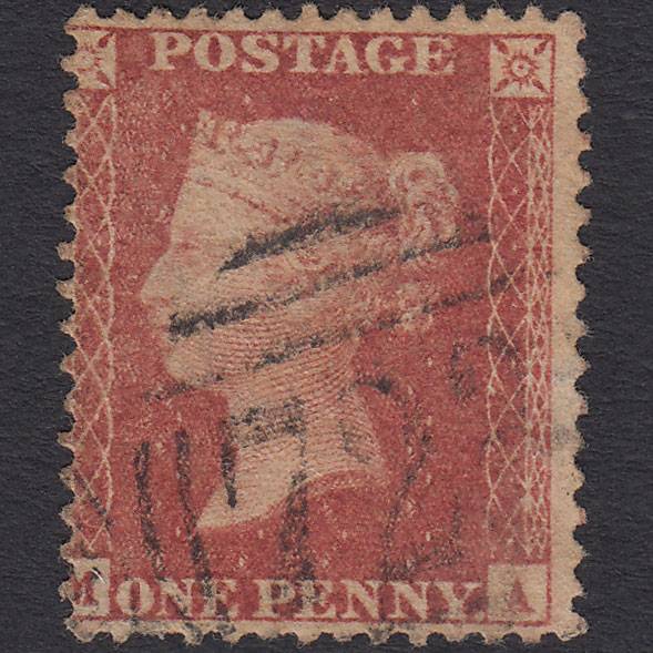 GB QV 1857 1d Rose-red (Plate 57) SG40-C10(1) MA GU Southampton 723