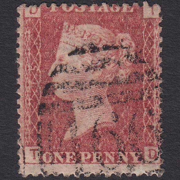 GB QV 1864 1d Lake-red (Plate 95) SG44-G1(2) TD FU Liverpool 466