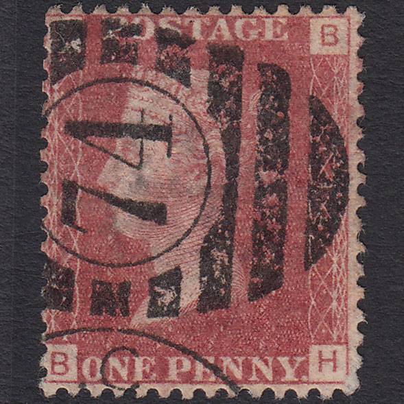 GB QV 1864 1d Lake-red (Plate 114) SG44-G1(2) BH FU London D&S 74