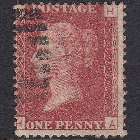 GB QV 1864 1d Lake-red (Plate 171) SG44-G1(2) HA GU Misperf
