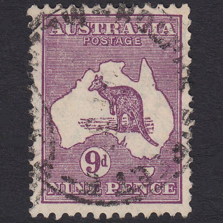 AUSTRALIA 1932 9d Violet Kangaroo SG133 VFU CDS CANCEL