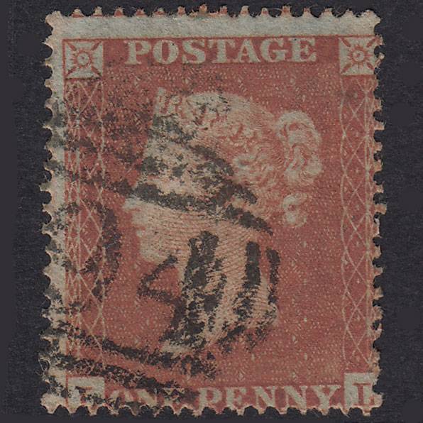 GB QV 1854 1d Red-Brown Plate 172 SG17-C1(1) LL GU