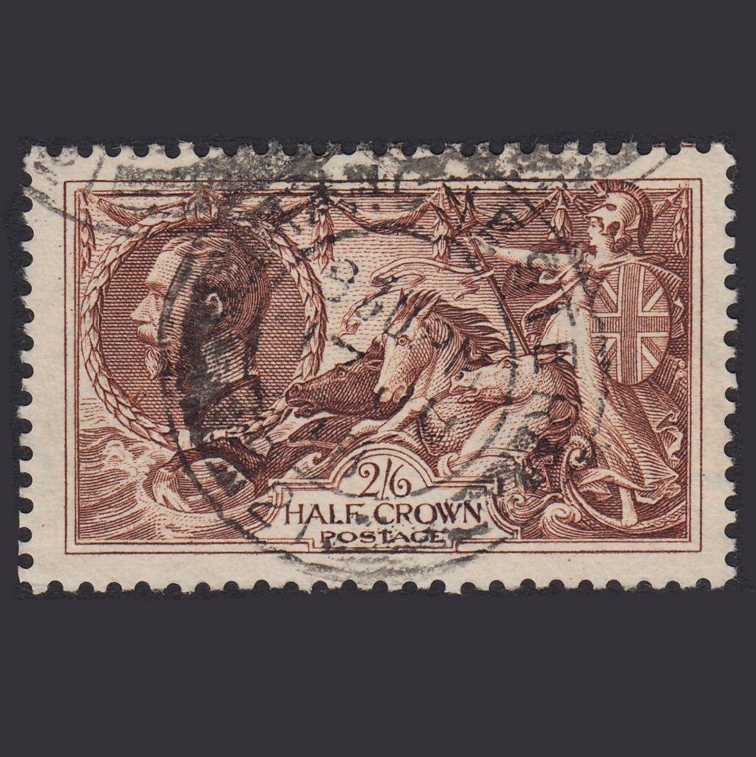 GB KG5 1934 2/6 Chocolate-Brown Seahorses SG450-N73(1) FU CDS