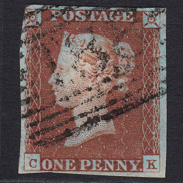 GB QV 1841 1d (Plate 63) (SG8) 'CK' FU Johnstone / Innerwick (188) nr 4M Imperf