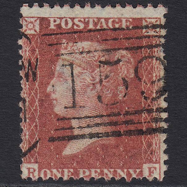 GB QV 1857 1d Rose-red (Plate 48) SG40-C10(1) RF GU Glasgow 159