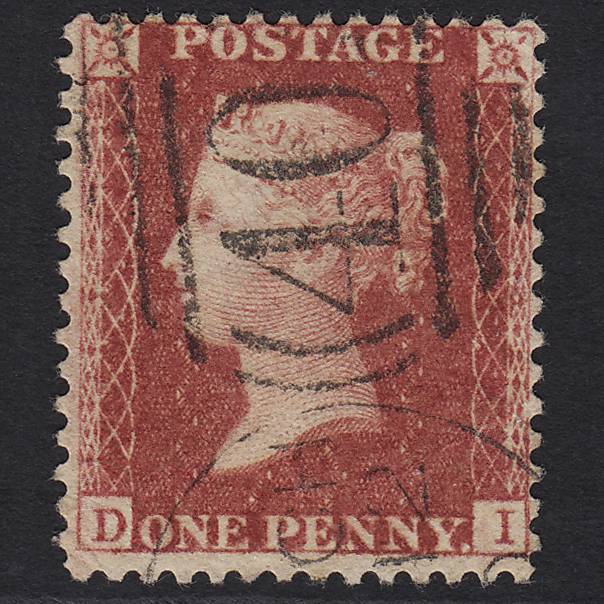 GB QV 1857 1d Rose-red (Plate 59) SG40-C10(1) DI FU