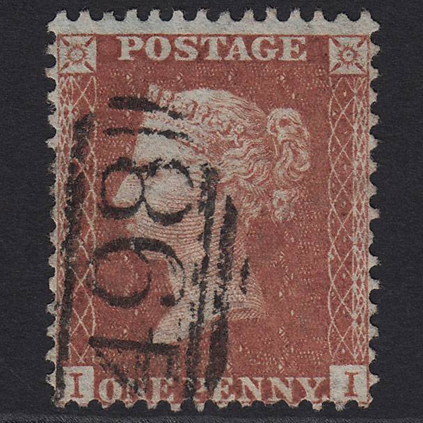 GB QV 1856 1d Red-brown SG29-C8(1) II FU Manchester 498