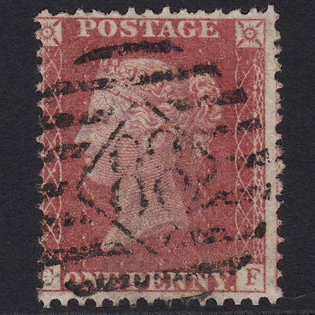 GB QV 1857 1d Rose-red (Plate 67) SG40-C10(1) CF FU London No.88