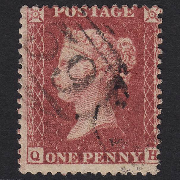 QV 1857 1d Rose-red (Plate 36) SG40-C10(1) QH GU