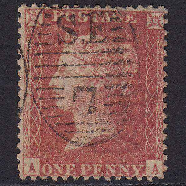 GB QV 1857 1d Rose-red SG40-C10(1) AA FU Miss Imprimatur London D&S SE7