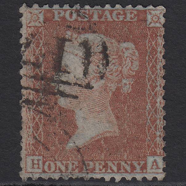 GB QV 1855 1d Red-brown (Plate 6) SG24-C3(1) HA GU