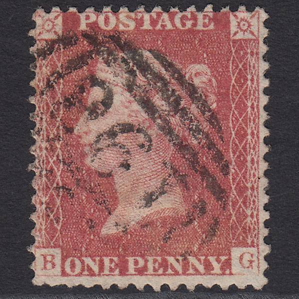 GB QV 1857 1d Rose-red (Plate 34) SG40-C10(1) BG GU