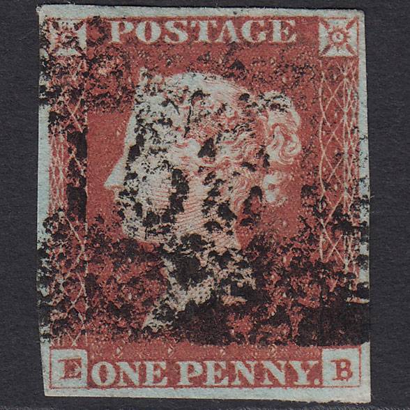 GB QV 1841 1d Red-brown (Plate 79) SG8-B1(1) EB GU 4 Margins Scotland