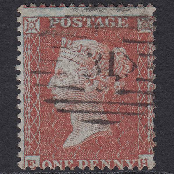 GB QV 1855 1d (Plate 1) SGC6(1) Framed Reverse EH FU London IS 31 31.c