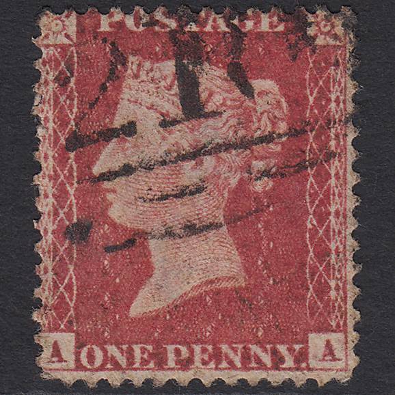 GB QV 1857 1d Rose-red (Plate 62) SG40-C10(1) AA GU Missing Imprimatur