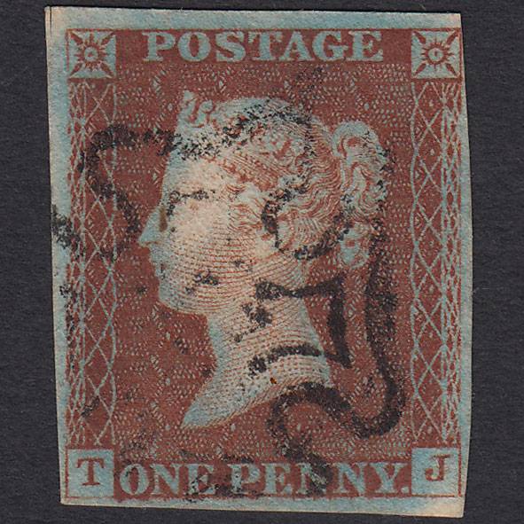 GB QV 1841 1d Red-brown (Plate 18) SG8-B1(1) Ivory Head TJ FU nr 4M MX