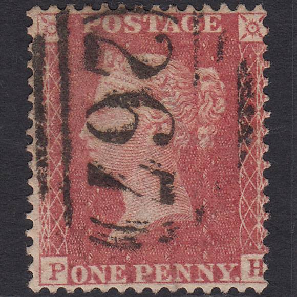 GB QV 1857 1d Rose-red (Plate 34) SG40-C10(1) PH FU Durham 267