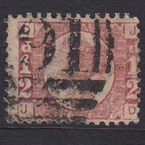 GB QV 1870 1/2d Rose-red (Plate 8) SG48-G4 JD GU
