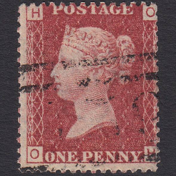 GB QV 1864 1d Lake-red (Plate 112) SG44-G1(2) OH FU Light Cancel