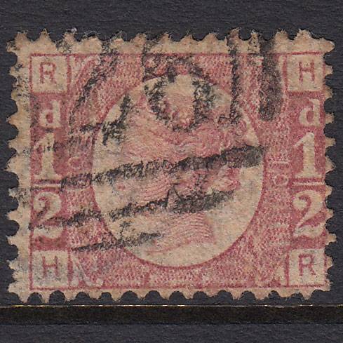 GB QV 1870 1/2d Rose (Plate 10) SG49-G4 HR GU