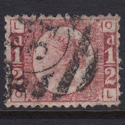 GB QV 1870 1/2d Rose-red (Plate 11) SG48-G4 OL GU London D&S EC31 31d9c